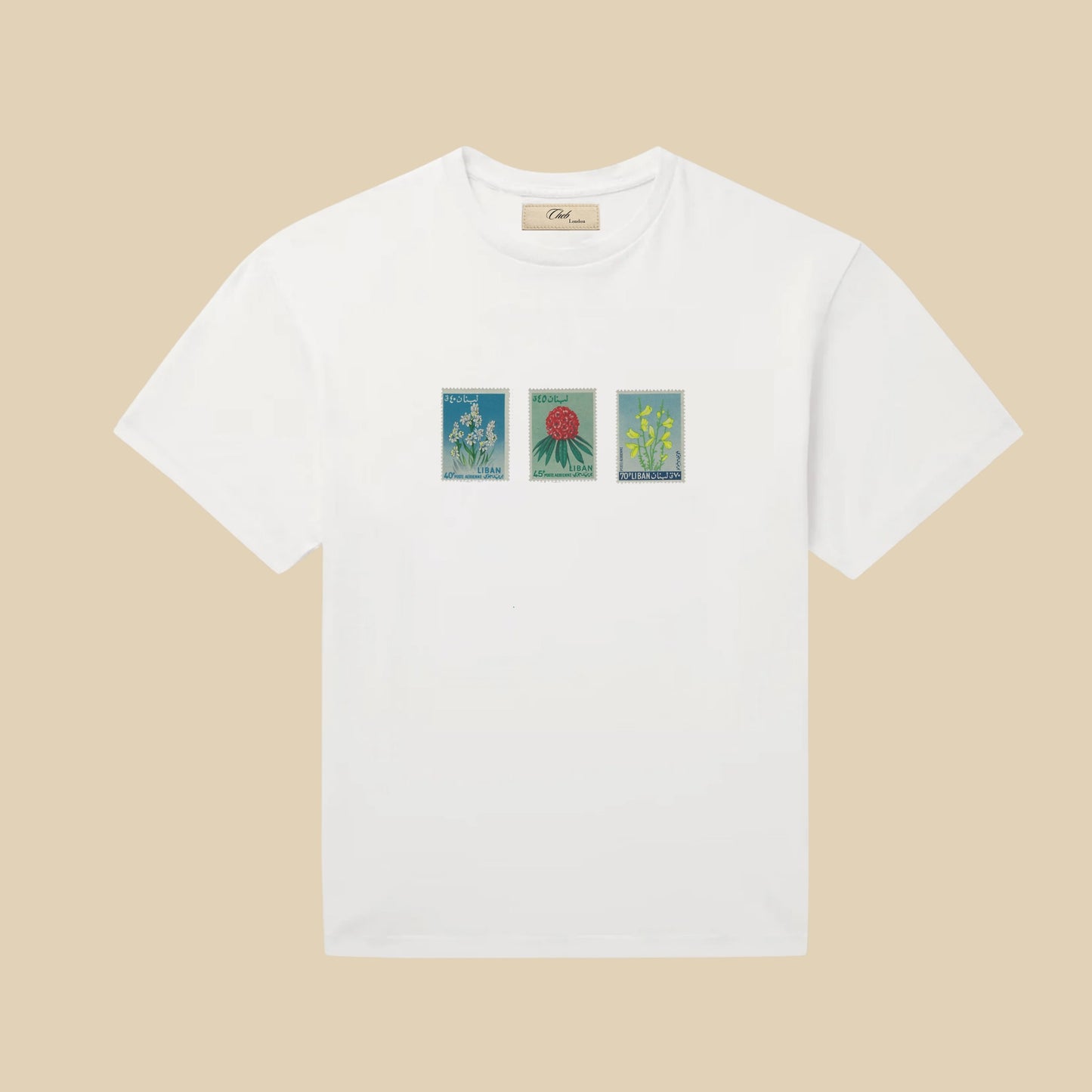 Vintage Lebanon Stamp T-Shirt